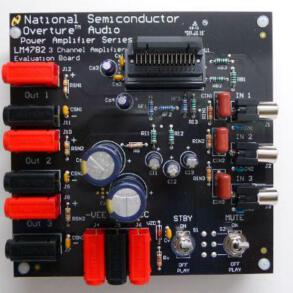 Lm4782 Circuit audio power amplifier circuit 3X 25W