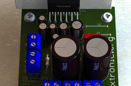 Tda2009 Power Amplifier Stereo 3D Board