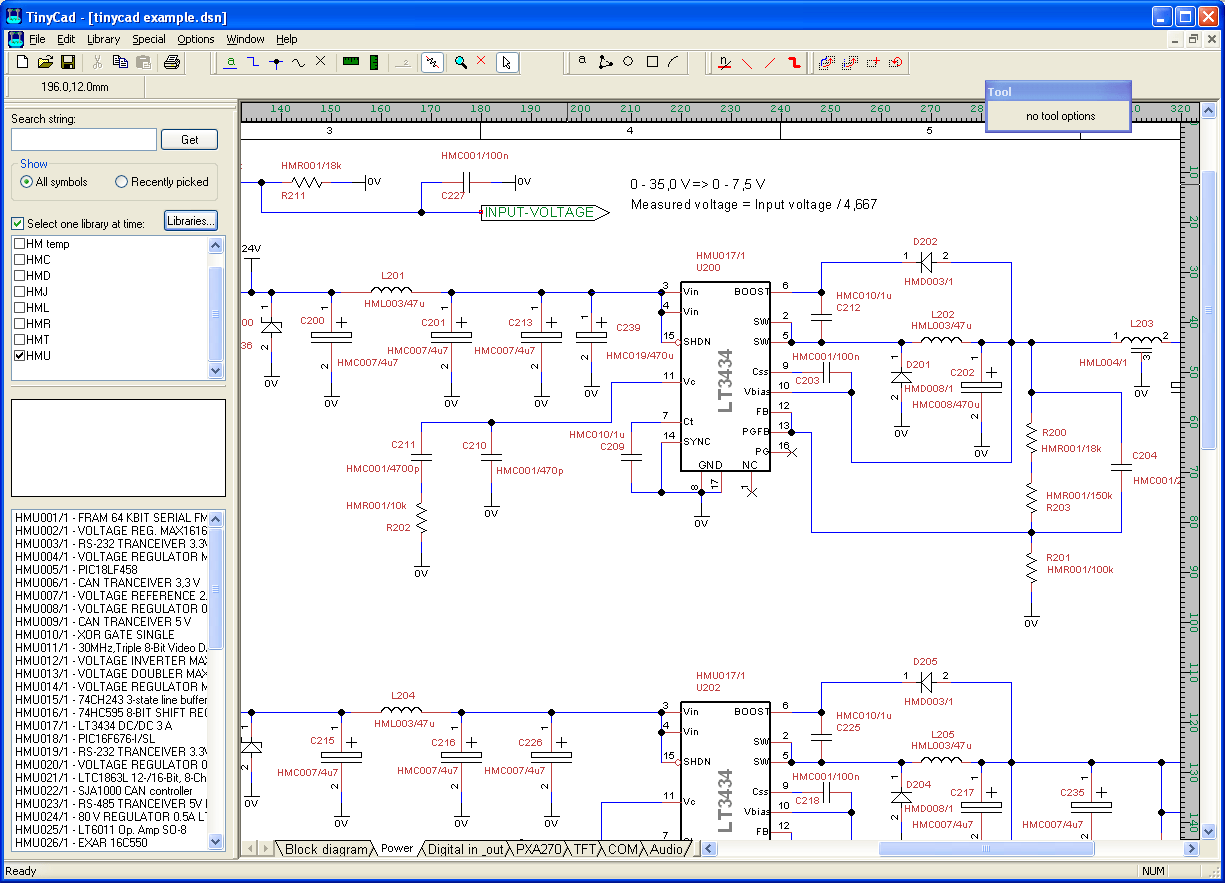 Download TinyCAD the Open Source schematic editor for windows