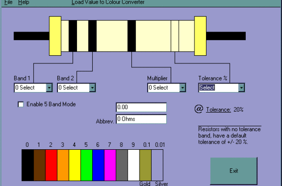 Download Resistor Color Code Decoder 4 Or 5 Band