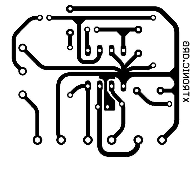 Printed Circuit Board Pcb For Tda2822 Mono Amplifier Circuit Bridge 2W