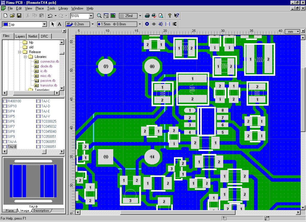 software tango pcb layout