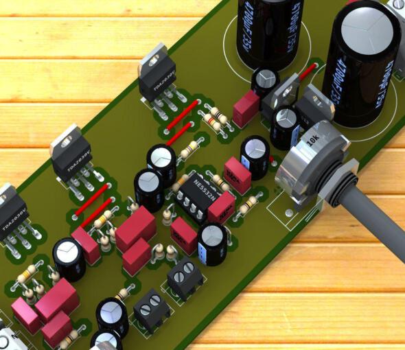 TDA2030 2.1 amplifier board circuit diagram subwoofer