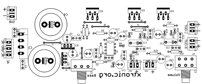 Circuit Power Audio Amplifier With Tda2030 2 1 3 X 18 Watts Xtronic Org