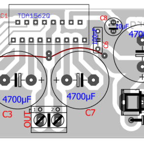 Car Audio amplifier circuit with IC TDA1562 – 70 W