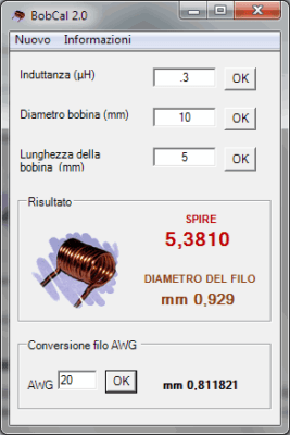 air core inductor calculator awg