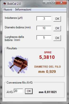 Download Bobcalc 2.0 Simple Air Coil Calculator