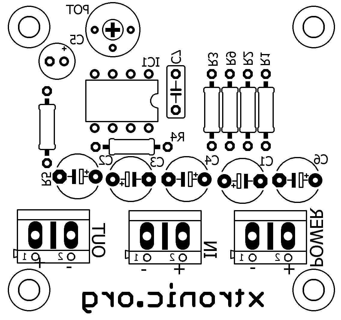 Preamp - Circuit Audio Preamplifier - IC LM358 Dual Op Amp ...