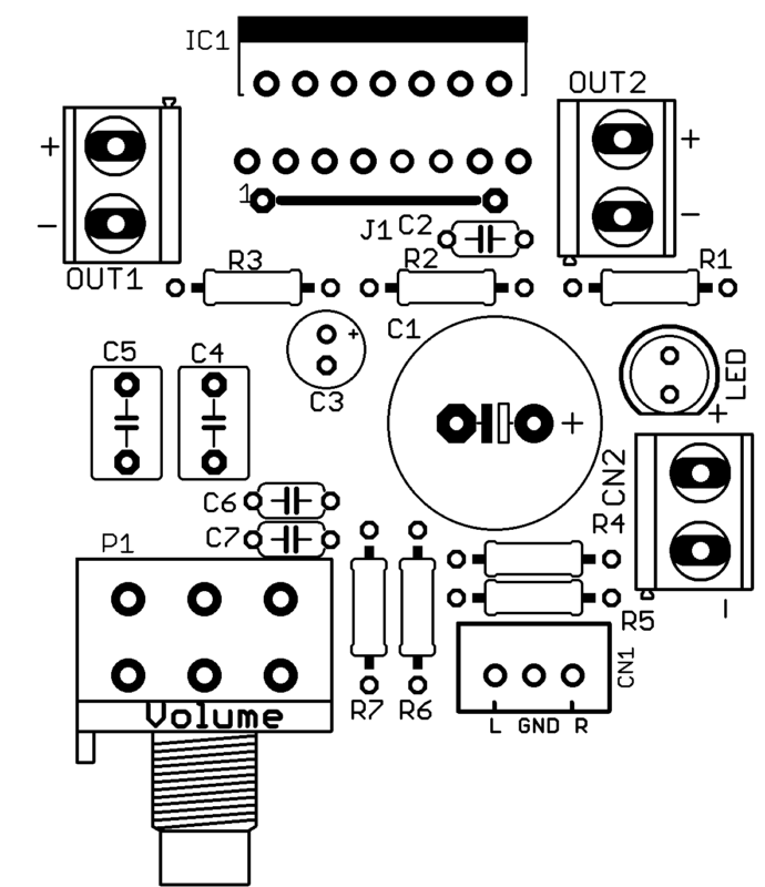 Pcb Component Silk Tda7297 Amplifier Circuit Diagram Stereo Board