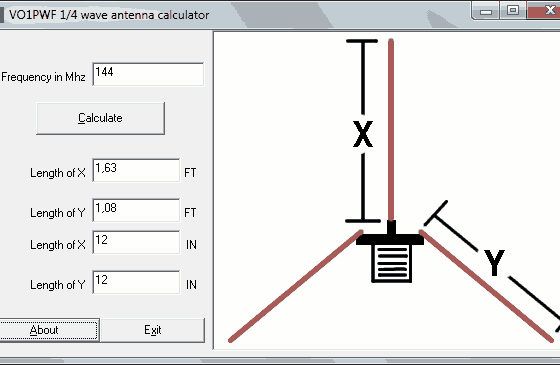 Download Software 1/4 Wave Antenna With Ground Plane - Windows And Linux Version