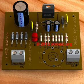 Circuit regulated Linear power supply with LM317