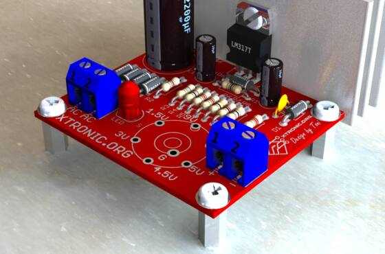 Lm317 Regulated Power Supply Circuit
