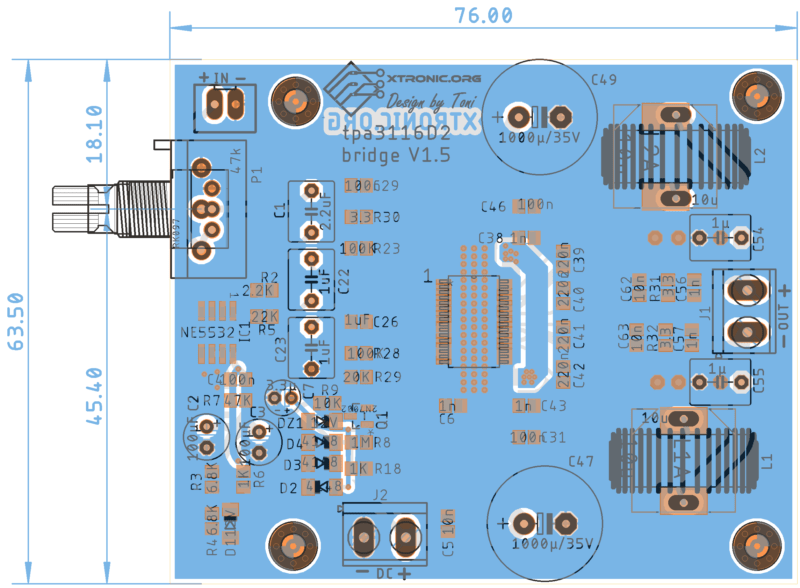 Pcb Printed Circuit Board Tpa3116D2 Amplifier Board Circuit Diagram Bridge