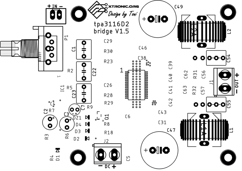 Pcb Component Silk Tpa3116D2 Amplifier Board Circuit Diagram Bridge