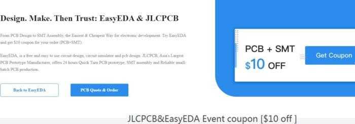 Jlcpcb Easyeda Pcb Code Discount Coupon Jlcpcb Bench, Download, Easyeda, Editor, Electronic Software, Jlcpcb, Pcb, Pcb-Layout, Schematic, Simulator, Tips, Tutorial The Consolidation Of Jlcpcb &Amp; Easyeda Pcb Design, Make, Assembly