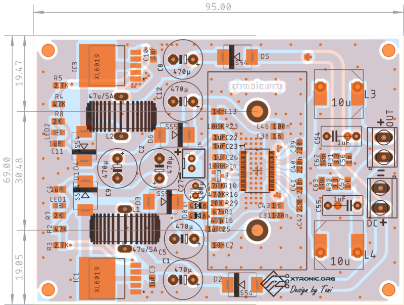 Component Viewer Top Tpa3116D2 Amplifier Board