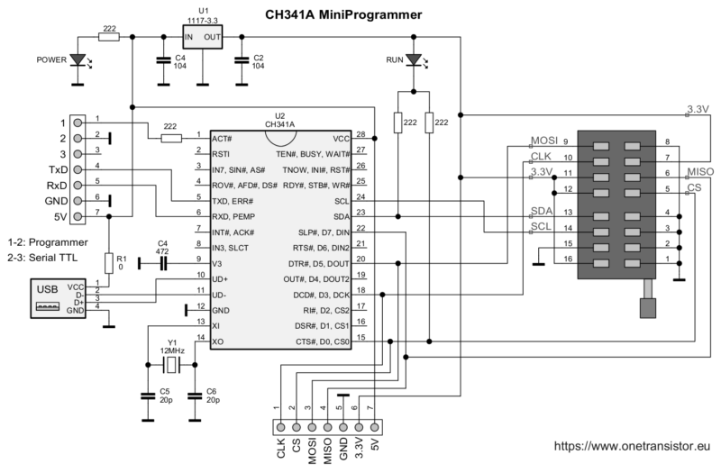 Ch341A Programmer Schematic